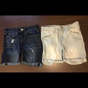 2 PCs Wallflower and Levi’s Women’s Denim Jean Shorts Size 3